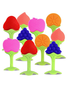 Set de 10 Juguetes de Dentición de Silicona para Bebés - Bagvhandbagro