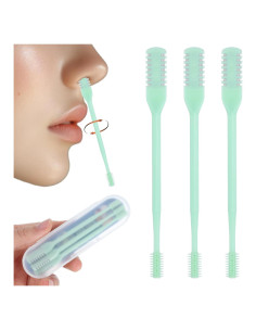 Cortador de Vello Nasal Bremorou 2-en-1 Manual Verde