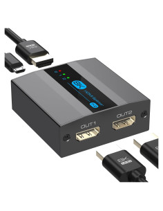 Divisor HDMI 1 en 2 FQuanmap 8K 60Hz EDID HDCP 2.3