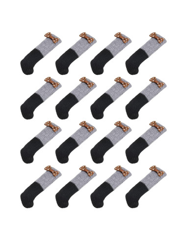 Calcetines para Patas de Silla uxcell 16pcs Antideslizantes