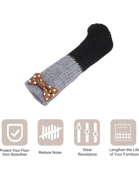 Calcetines para Patas de Silla uxcell 16pcs Antideslizantes