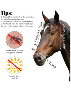 Máscaras para Caballos Frienda 4 Piezas Mediana Floral UV 2