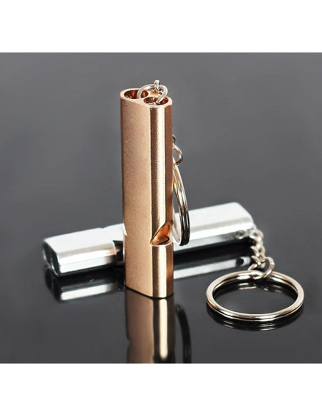 Silbatos de Emergencia Yauende 2 PCS Aluminio Ruidosos