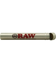 Tubo de Aluminio Estilo Cigarro RAW Thentic Plata 1 Cuenta 2