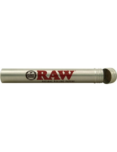 Tubo de Aluminio Estilo Cigarro RAW Thentic Plata 1 Cuenta