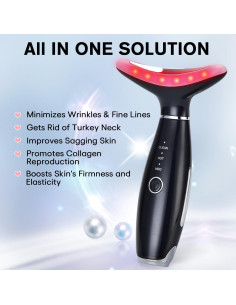 Masajeador Facial Portátil LATME AM-8003 con Calor y 3 Modos 2