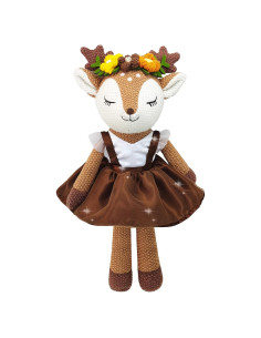 Animal de Peluche Ciervo Bailarina JUSTQUNSEEN 43 cm Marrón