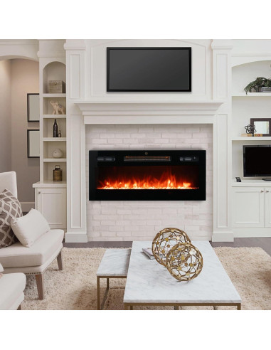 Chimenea Eléctrica FULEIWO FLAME 76.2x43.9cm 3D Silenciosa