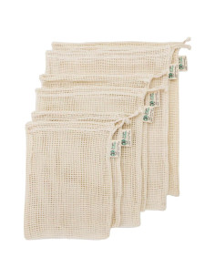 Bolsas Reutilizables de Algodón Orgánico Simple Ecology - Juego de 6