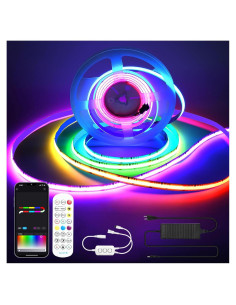 Tira LED inteligente Sumaote 5m RGBW COB 24V 784 LEDs/m