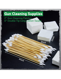Suministros de limpieza de armas UrbanAbode 800 piezas algodón 2