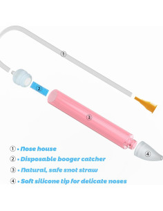 Aspirador Nasal para Bebés Molucky con 24 Filtros Reemplazables 2