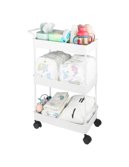 Cesta Organizador de Pañales Volnamal Beige Móvil 69.49 cm