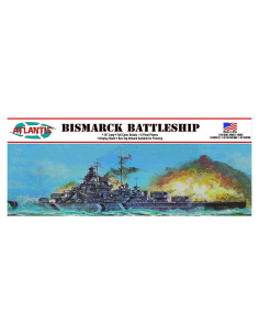 Kit de Modelo Plástico Atlantis Acorazado Bismarck 1:600