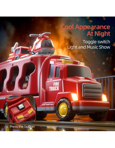 5 en 1 Camiones de Bomberos Beby Buty para Niños 3 a 6 Años