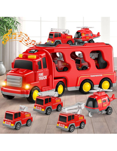 5 en 1 Camiones de Bomberos Beby Buty para Niños 3 a 6 Años