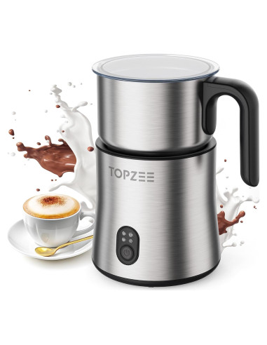 Espumador y Vaporizador de Leche Eléctrico TOPZEE TMF-350-SIL 500ml