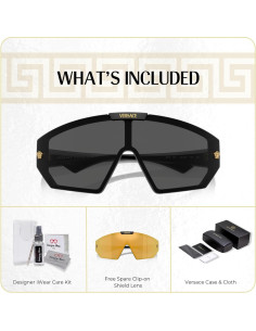 Gafas de sol Versace VE4461 Unisex con Lente de Repuesto 2