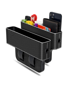 Organizador de Asiento de Auto Jiaji CB-1 - 2 Piezas Fibra de Carbono
