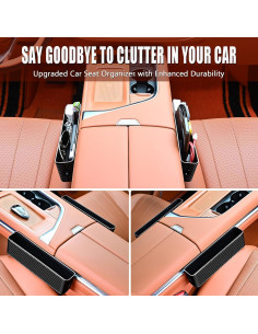 Organizador de Asiento de Auto Jiaji CB-1 - 2 Piezas Fibra de Carbono 2