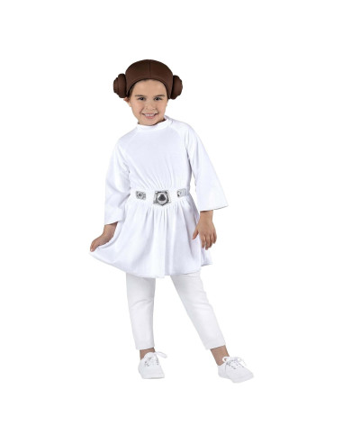 Disfraz Princesa Leia Niña Pequeña Star Wars - Vestido y Tocado