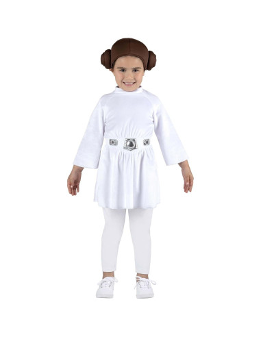 Disfraz Princesa Leia Niña Pequeña Star Wars - Vestido y Tocado