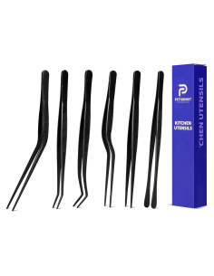 Juego de Pinzas de Cocina PETHOMKIT 6 Piezas Acero Inoxidable