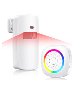 Timbre Inalámbrico TECKNET con Sensor de Movimiento y Luz RGB