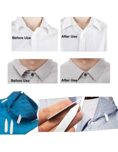 Soportes de Cuello para Camisas de Vestir ZAAWUUT - 100 Piezas 2