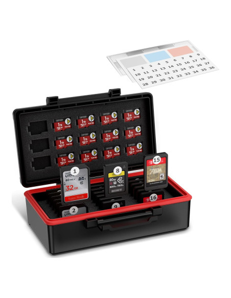 Estuche Organizador para 36 Tarjetas SD y 15 Micro SD Kiorafoto