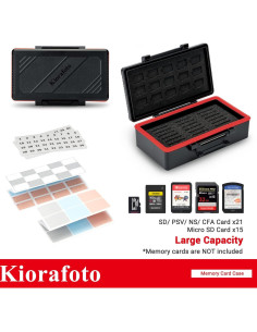Estuche Organizador para 36 Tarjetas SD y 15 Micro SD Kiorafoto 2