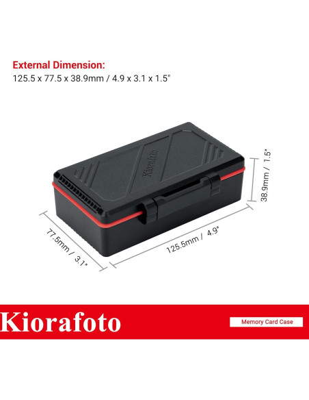 Estuche Organizador para 36 Tarjetas SD y 15 Micro SD Kiorafoto