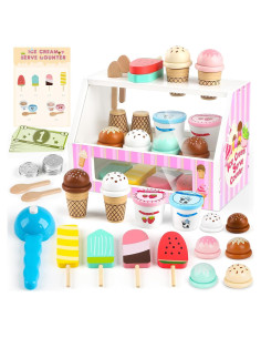 Juego de Mostrador de Helados Dreamon 38 PCS para Niños