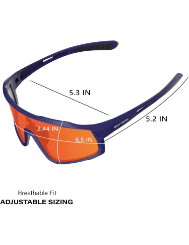 Gafas de Ciclismo GONTSAM 5051 Polarizadas UV400 Antivaho