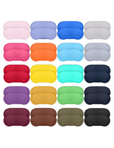 40 Antifaces Multicolor para Dormir y Juegos de Fiesta - Lipetol