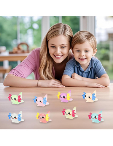40 Figuras de Axolotls Luminosa de Resina para Decoración
