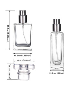 Paquete de 6 botellas de perfume recargables 30ml vidrio 2