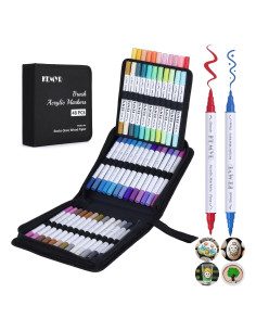 Marcadores de Pintura Acrílica KEMYR 48 Colores Doble Punta