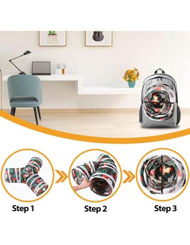 Túnel y Juguetes para Conejos Mechpia - Kit de Masticar 80 cm