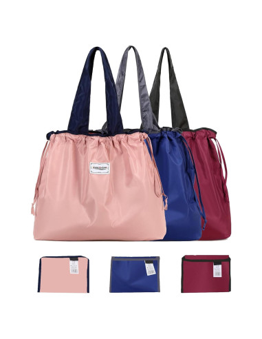 Bolsas de Compras Reutilizables MVSCOCEAN Set de 3 Coloridas