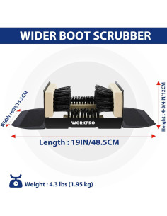 Cepillo para Botas WORKPRO 2 Piezas Alta Resistencia 2