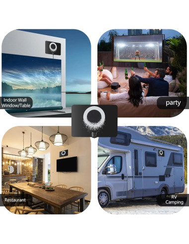 Antena HDTV Amplificada Yonquora 2025 4K 1080P con Cable 5m