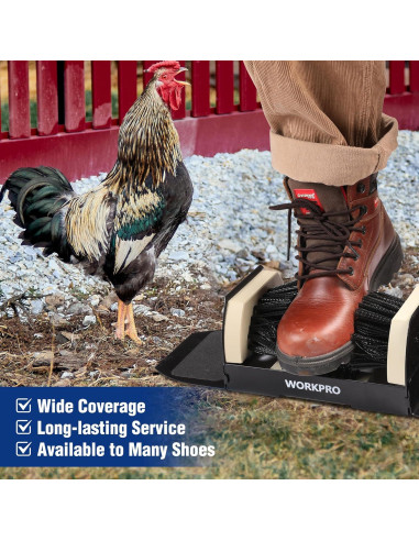 Cepillo para Botas WORKPRO 2 Piezas Alta Resistencia