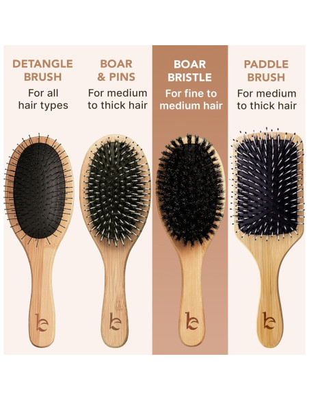 Cepillo de Cerdas de Jabalí Natural Beauty by Earth 23.5cm