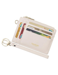 Funda para Tarjetas de Crédito RFID Wikavanli Beige Compacta