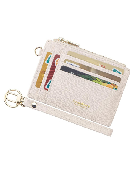 Funda para Tarjetas de Crédito RFID Wikavanli Beige Compacta