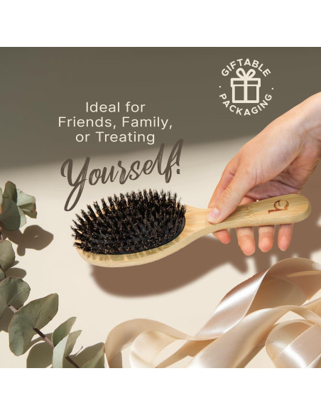 Cepillo de Cerdas de Jabalí Natural Beauty by Earth 23.5cm
