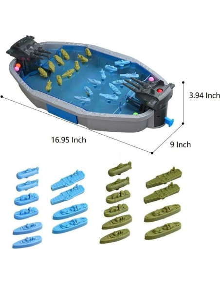 Juego de Mesa de Disparos Acorazados Hongying 43x23cm Juego de Mesa de Disparos Acorazados Hongying 43x23cm