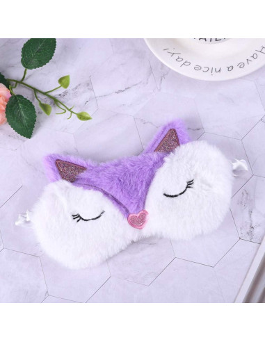 Máscara de Sueño Shinywear para Niños y Mujeres - 2 Pcs Zorro