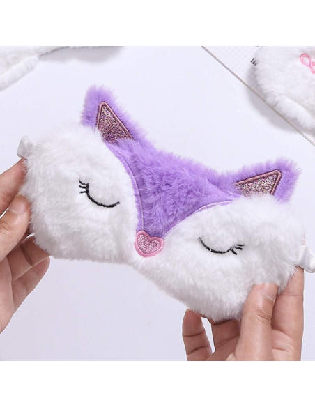 Máscara de Sueño Shinywear para Niños y Mujeres - 2 Pcs Zorro